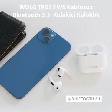 WOLG TB04 TWS Kablosuz Bluetooth 5.1 Kulakiçi Kulaklık