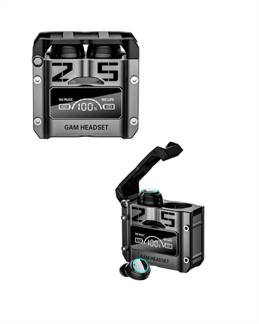 M25 Kablosuz Bluetooth Kulaklık – Powerbank Şarj Kutulu, ANC Gürültü Engelleyici, LED Ekranlı, Mikrofonlu