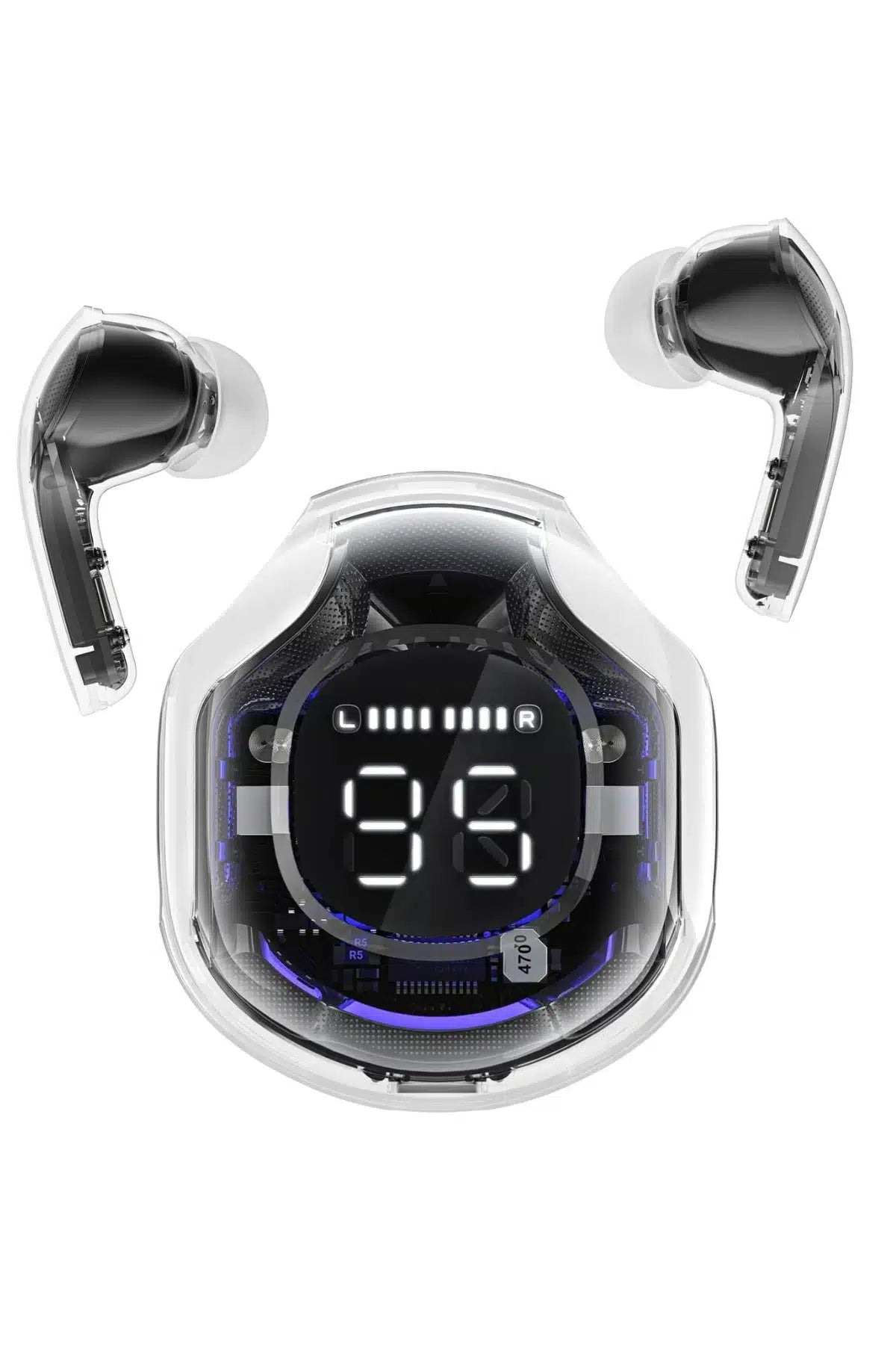 ULTRAPODS Bluetooth 5.3 ENC Gürültü Engelleyici Dokunmatik Kablosuz Kulak İçi Kulaklık – LED Ekranlı, Üçlü Mikrofonlu, Ekstra Bass