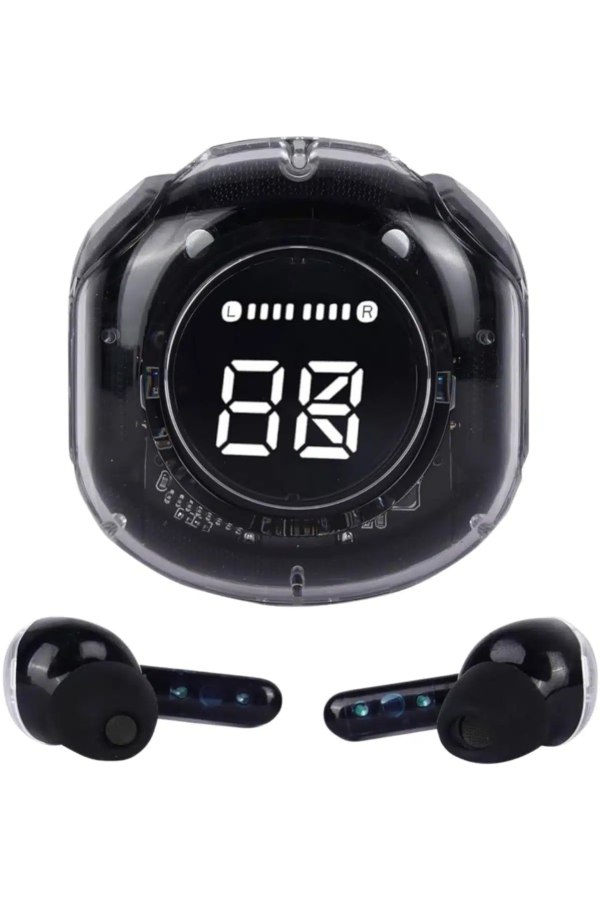 ULTRAPODS Bluetooth 5.3 ENC Gürültü Engelleyici Dokunmatik Kablosuz Kulak İçi Kulaklık – LED Ekranlı, Üçlü Mikrofonlu, Ekstra Bass