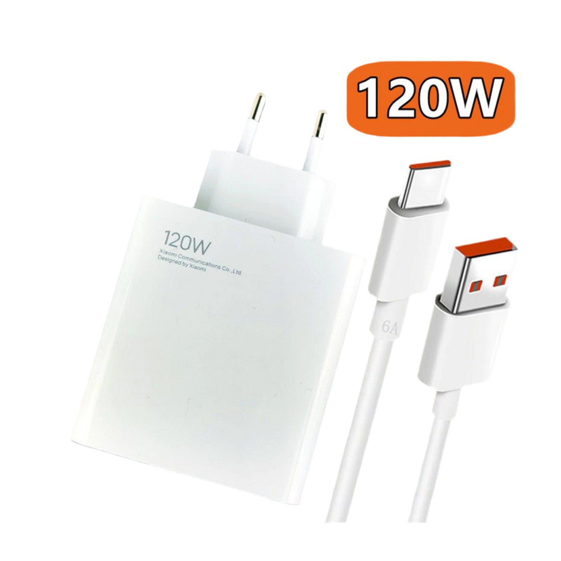 Xiaomi 120 Wat Turbo Şarj Aleti Takımı (kablo+başlık)