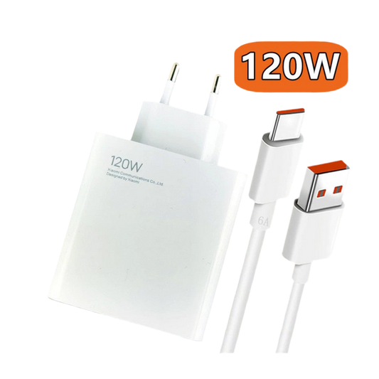 Xiaomi 120 Wat Turbo Şarj Aleti Takımı (kablo+başlık)