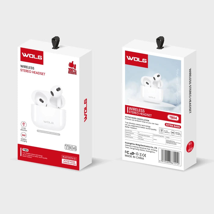 WOLG TB04 TWS Kablosuz Bluetooth 5.1 Kulakiçi Kulaklık